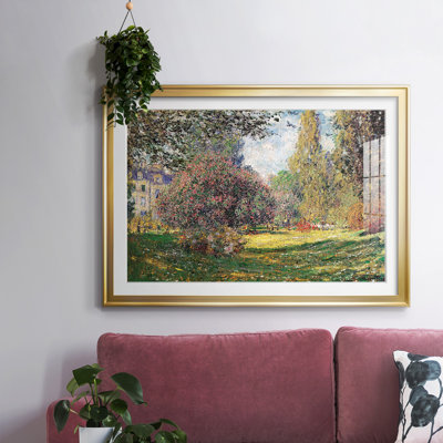 «The Park», impression encadrée sur papier par Claude Monet