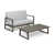 Light Grey Cushion/Brown Frame est en rupture de stock