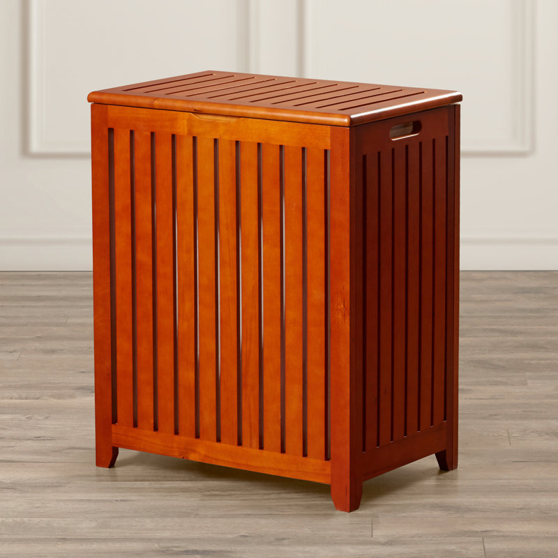 Wood Laundry Hamper with Handles