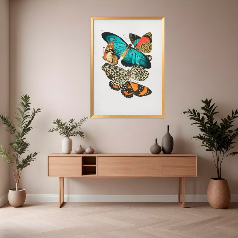 Nature Inspired " 1" Framed Print Wall Art, 20" H x 16" W