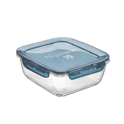 47,25 oz. Frigoverre Evolution Contenant carré pour aliments, couvercle gris
