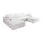 Canapé modulaire de grande taille avec 5 sièges et canapé-lit