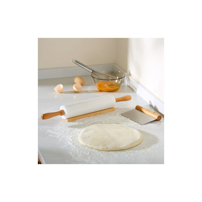 Rouleau à pâtisserie en marbre Kook
