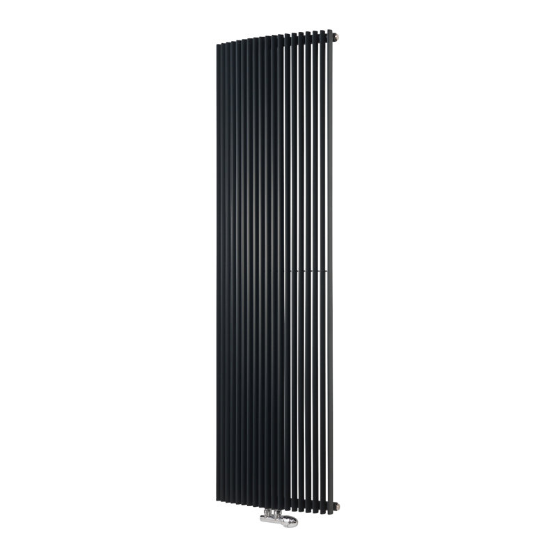 Andromeda Vertical Designer Radiator, Anthracite, 180 cm H x 58 cm W x 13 cm D