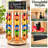 Solid Wood Rotating Snack Rack with Chalkboard