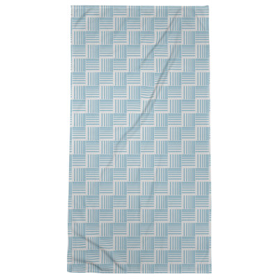 Serviette de bain à rayures Baskettressée classique