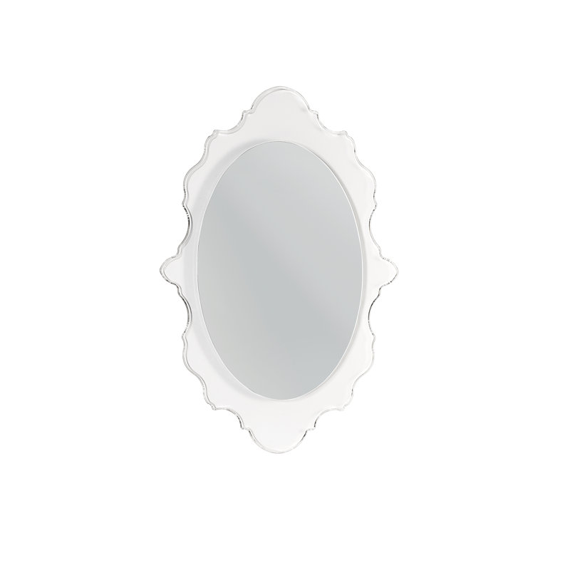 Mccants Wall Mirror with Shelves, Transparent, 254 cm H x 162.56 cm W