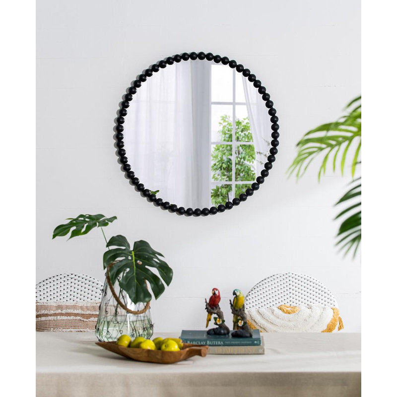 Round Wall Mirror With Metal Frame