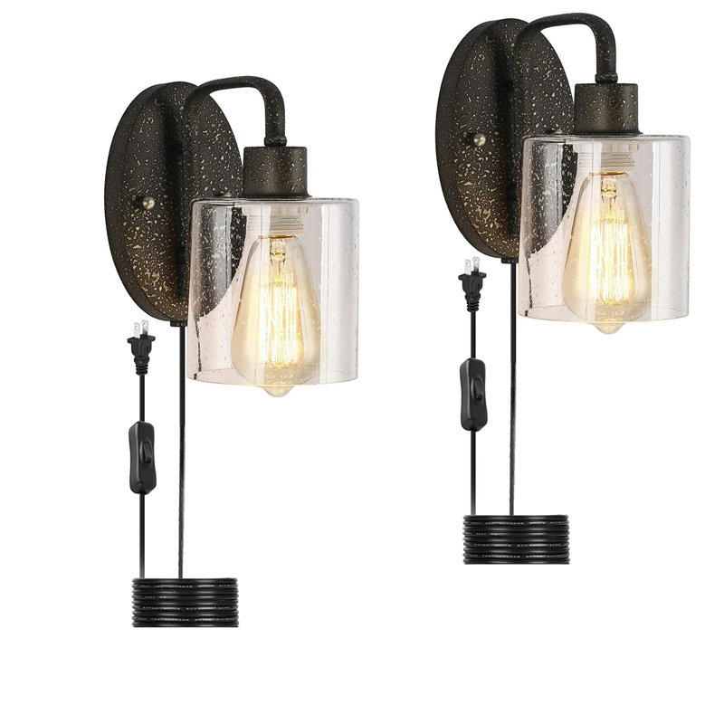 Glass Armed Sconce