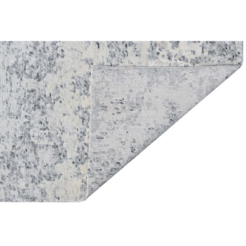 Handmade Wool Abstract Area Rug, Runner 2'6" x 8'
