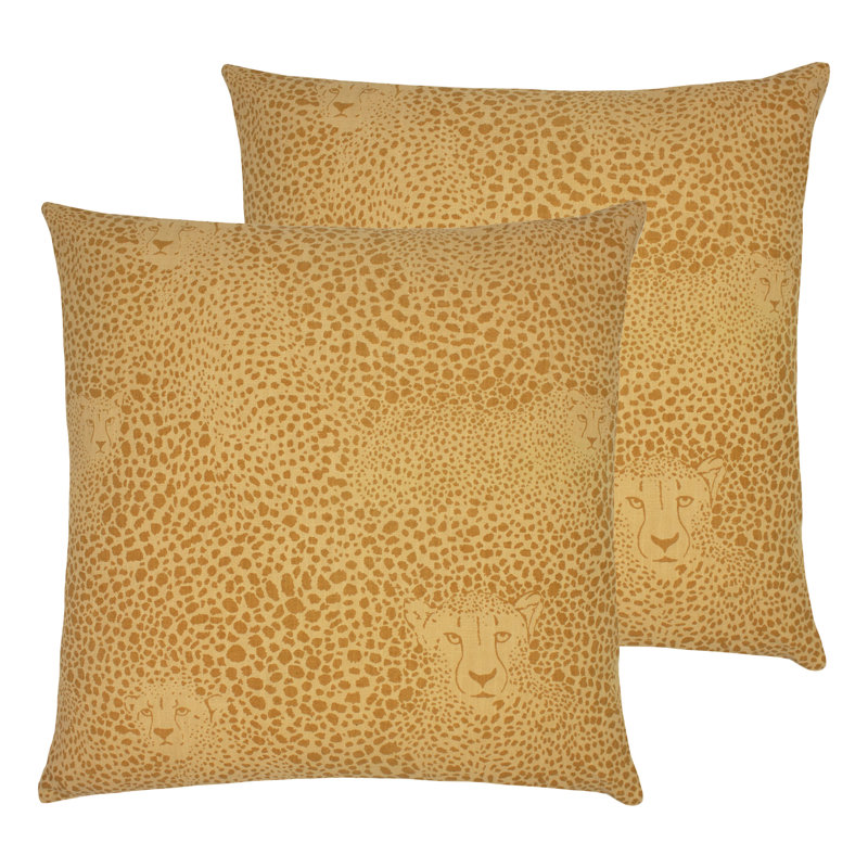 Geometric Square Cushion, Honey
