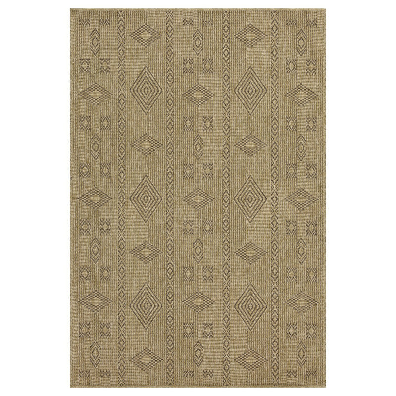 Earth GC_NTL1002 Indoor/Outdoor Area Rug, Rectangle 5'3" x 7'3"