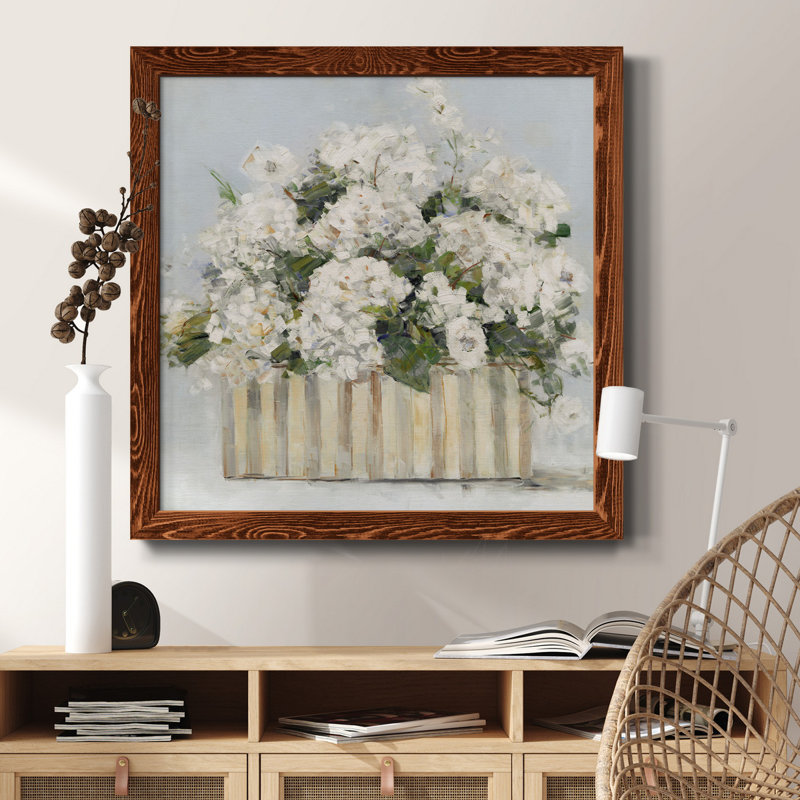 «Blue Mosaic II», reproduction d'art sur toile encadrée, H 31,5 po x l 31,5 po x P 1,5 po, Cadre en érable