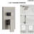 Dual-Function Shower Faucet Set, Pressure-Balanced Shower System with Handheld Spray-106893497