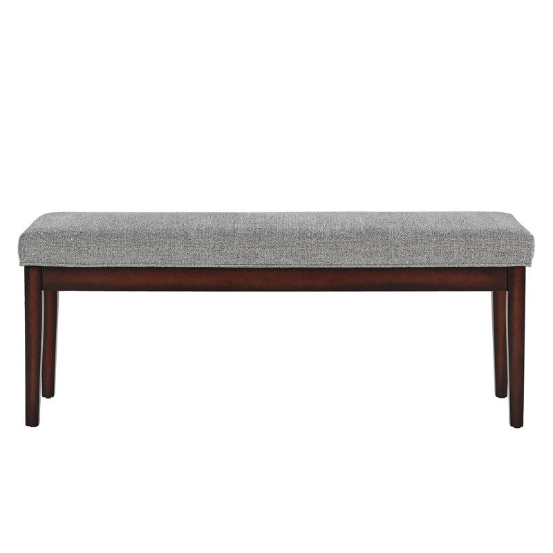 Lareau Upholstered Bench, Grey