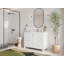 Meuble-lavabo simple 48 po avec plateau en quartz Bronya