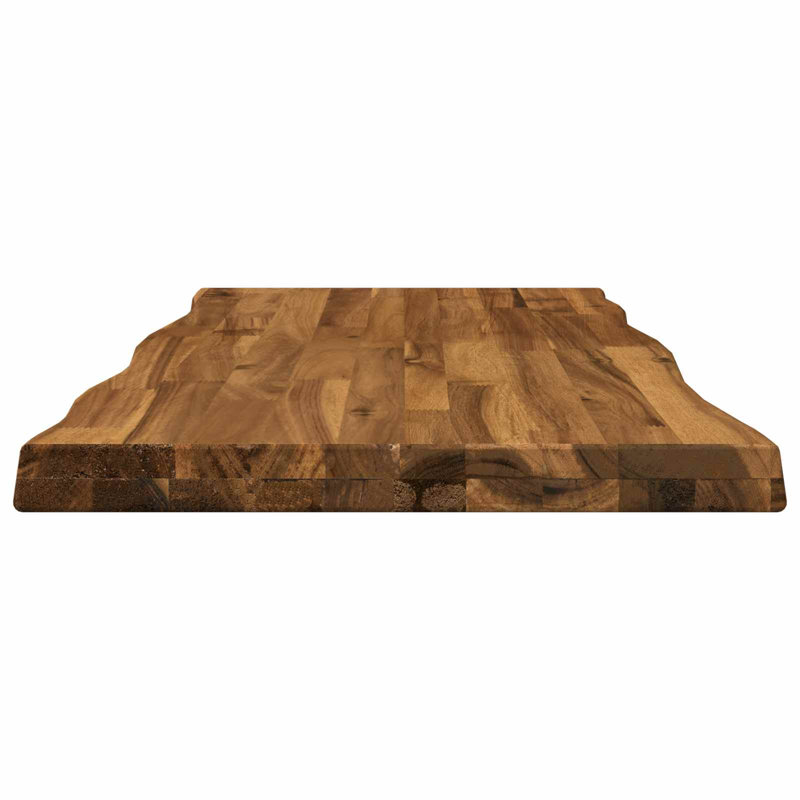 Solid Wood Table Top, 3.5cm H x 110cm W x 40cm D, Natural