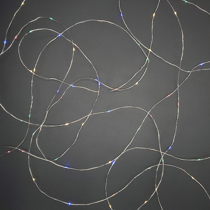 Lockett Solar Powered LED Fairy String Lights, Multicolor Lights