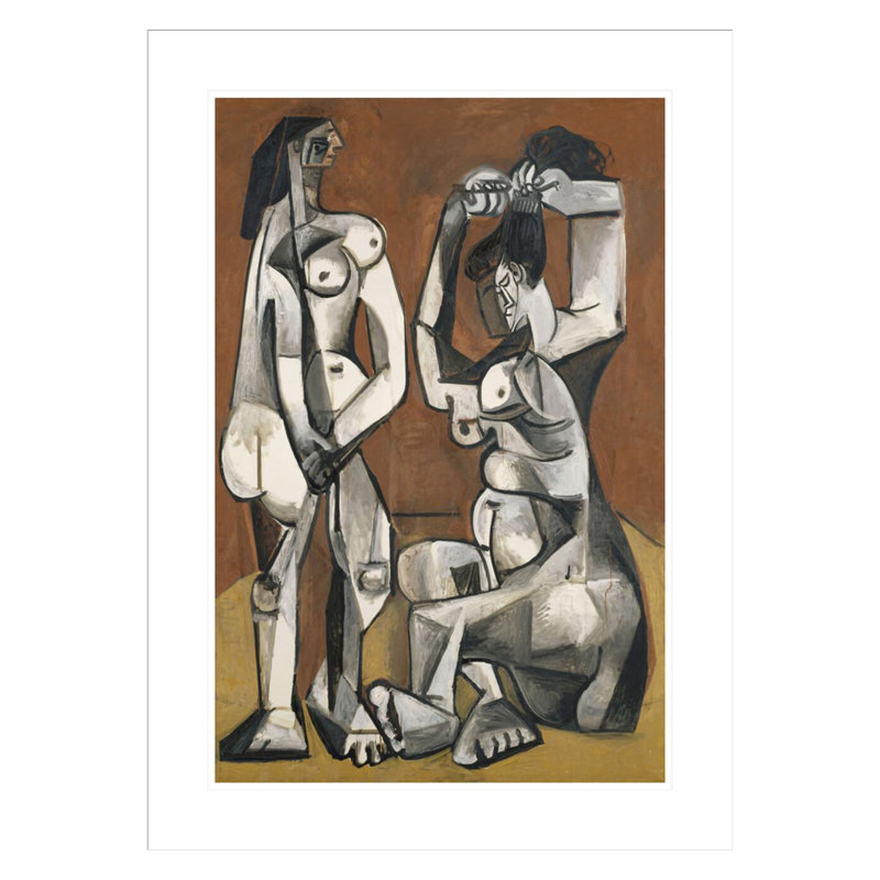 (Femmes à la toilette) par Pablo Picasso, impression giclée sur cadre, H 29,5 po x l 21,61 po