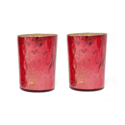 Porte-votive en verre tacheté