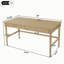 Bureau 60 po avec centrale électrique intégrée, 2 tiroirs, pieds tournés en bois, finition noyer-1559482495