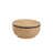Round Seagrass Drum Coffee Table Ottoman With Storage