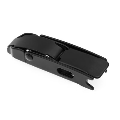 Moraillon à tirer Prime-Line, loquet de charnière 4 pouces avec vis, noir mat (paquet de 1)