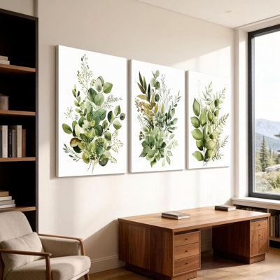 3 Piece Wrapped Canvas Wall Art