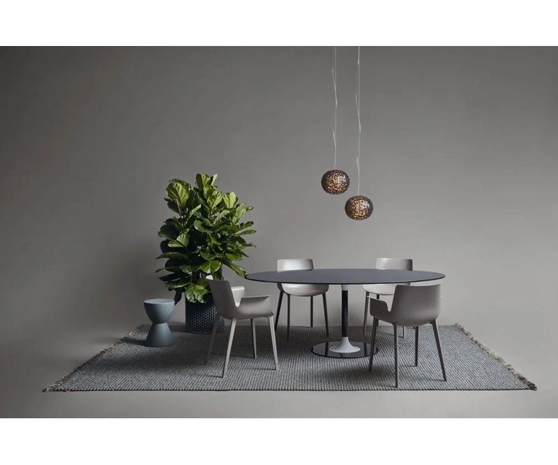 Outdoor Dining Armchair, Gray