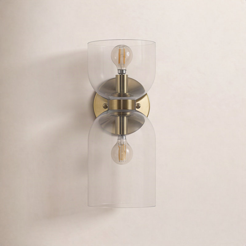 Oregon Metal Armed Sconce, Clear