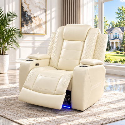 Fauteuil inclinable électrique haut de gamme en similicuir