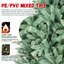 6 pi - Arbre de Noël teinté avec embouts en PE + PVC de 1878 - Arbre unique avec des branches à charnières, assemblage facile, support en métal stable, décor des Fêtes accrocheur-117671943