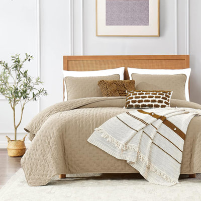 Twin Size Quilt Bedding Sets With Pillow Sham, Lightweight Soft Bedspread Coverlet, Quilted Blanket Thin Comforter Bed Cover, All Season Summer Spring, 2 Pieces, 68X90 Inches