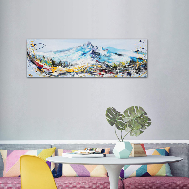 Mountain Peak by Piero Manrique - Wrapped Canvas Panoramic Print, 182.88 cm H x 60.96 cm W