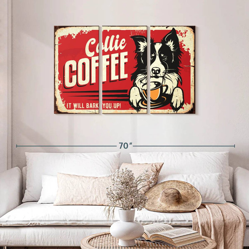 Kema Collie Coffee, 28" H x 45" W