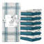 Stripe Waffle Texture Tea Towel Kitchen Towel-1769692091