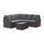 Ensemble de conversation modulaire avec coussins 6 pièces Mucklen-1386691745