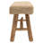 Sophie Woven Mendong and Teakwood Stool, Natural-2115968762