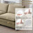 Kaoruko Corduroy Sofa Modern Upholstered 4 Seater With With 1 Footstool Corduroy Fabric Sofa , Office Living Room Apartment Comfort Sofa, Easy To Assemble With 2 Arm Pillows And 4 Throw Pillows-103233012