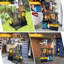 Organisateur d'outils de jardin - Rangement et organisation robustes pour garage à roulettes