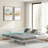 Metal Daybed With Led And Adjustable Trundle-790973877