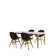 Cebastian - Person Solid Wood Solid Wood Top Four Leg Dining Set