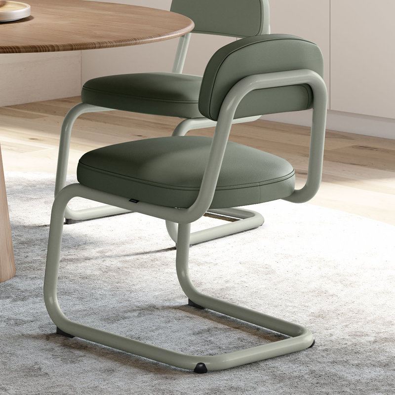 Chaise rembourrée Amisco Flynn, Vert / vert sauge