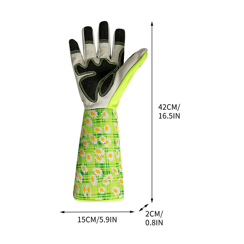 Gants de jardinage a mitten, E