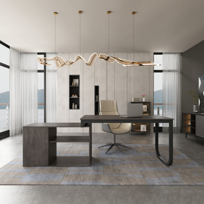 Venancia L-Shaped Writing Desk