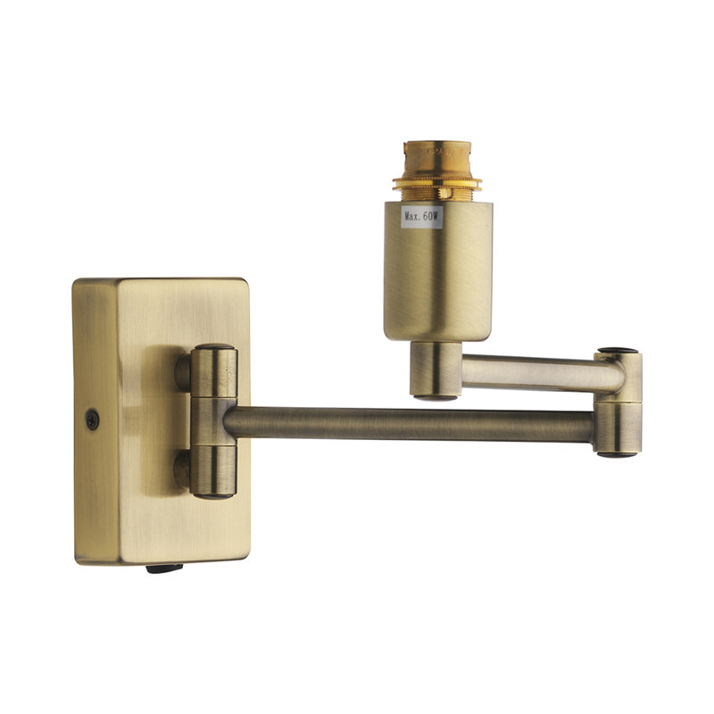 Citronelle Swing Arm Sconce, Antique Brass