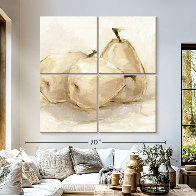 Yarlin White Pear Study II, 57'' H x 57'' W