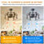 Modern retro american industrial vintage fan lamp dc motor 110v remote control ceiling fan light