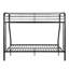 Twin Over Full Metal Bunk Bed , No Box Spring Needed, Large Under Bed Storage, Easy Assemble