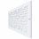Registres muraux et de plafond Stellar Air White avec vis en laiton - 8 x 12 (ouverture de conduit) - taille totale 10 x 14 - Oriental